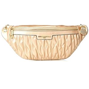 Karl Lagerfeld Paris womens Kristina Fara Rouched Belt Bag Cross Body, Pale Gold